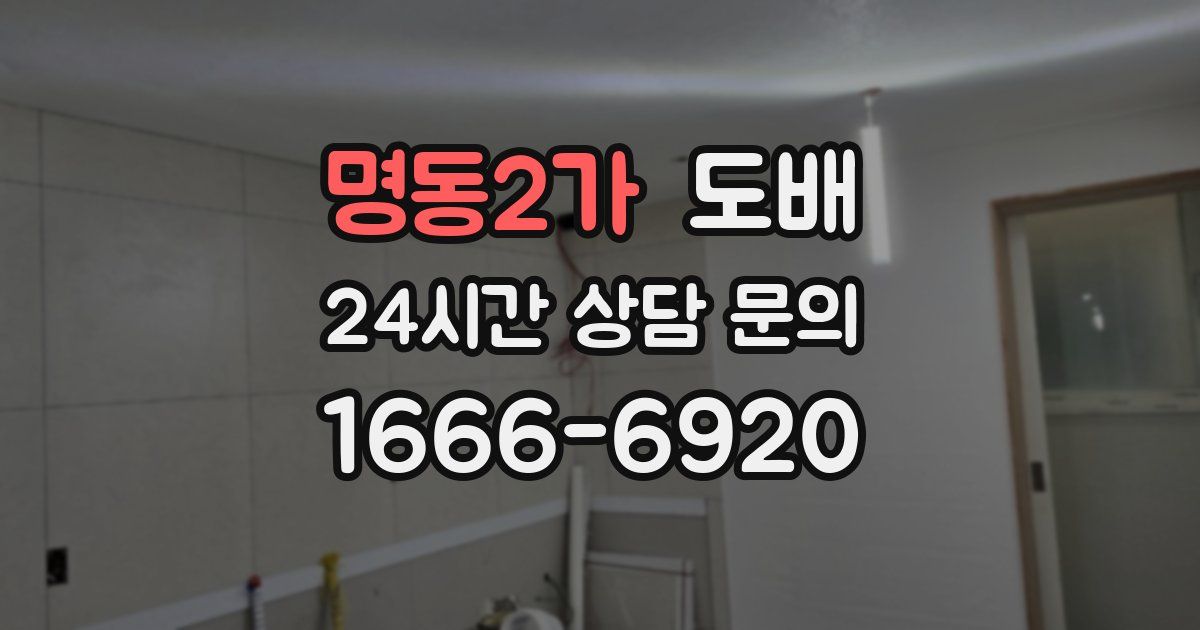 명동2가 도배