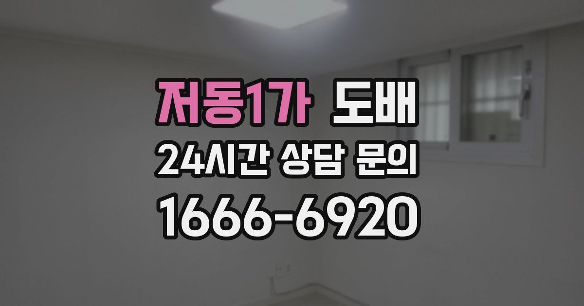 저동1가 도배