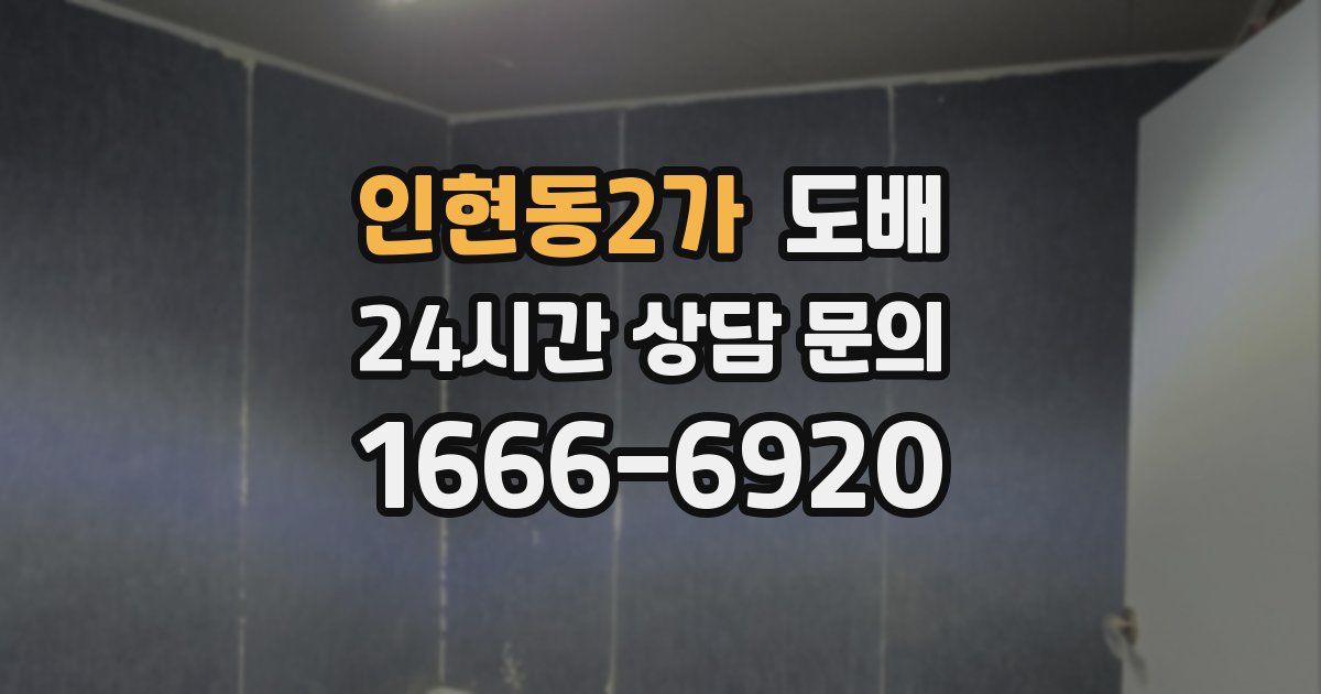 인현동2가 도배