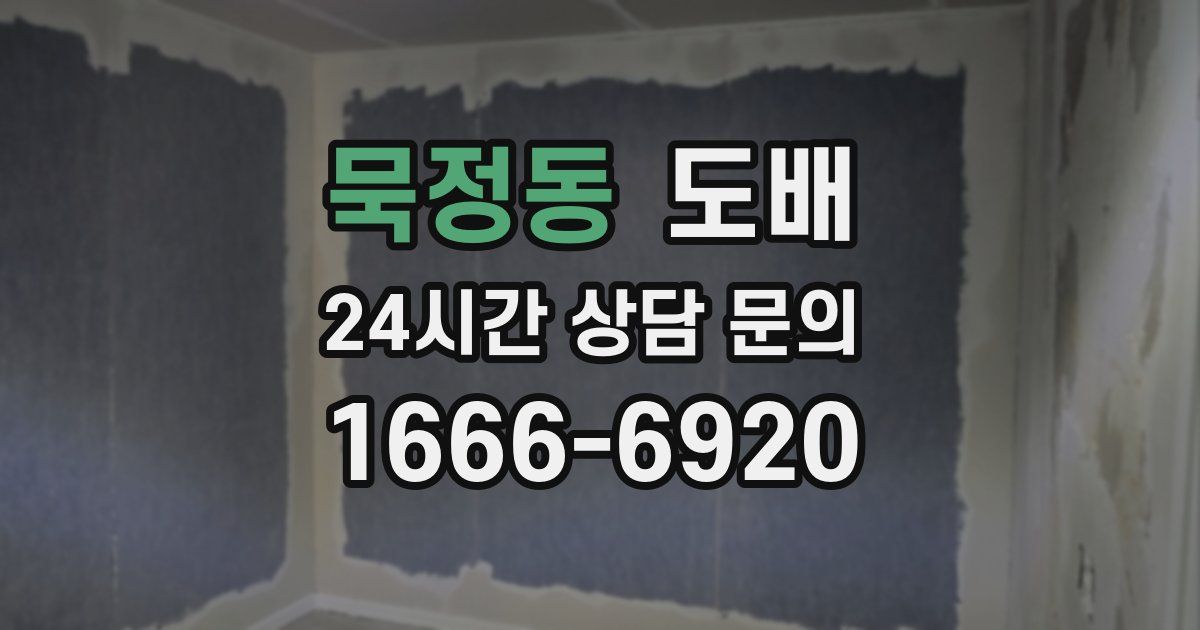 묵정동 도배