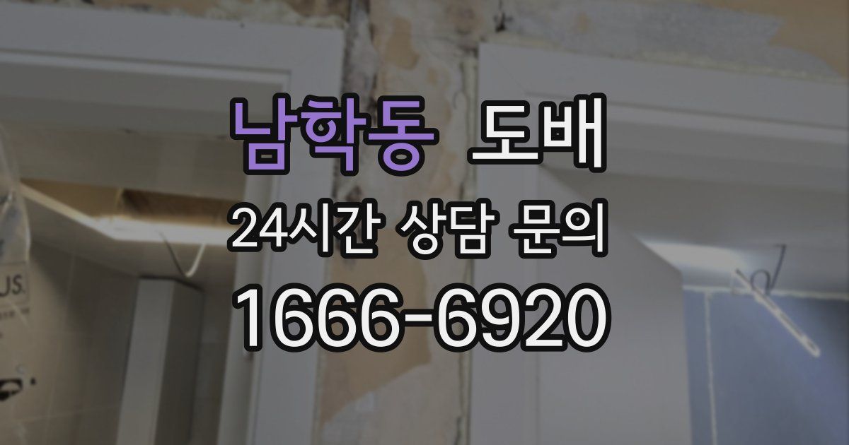 남학동 도배