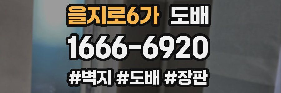 을지로6가 도배