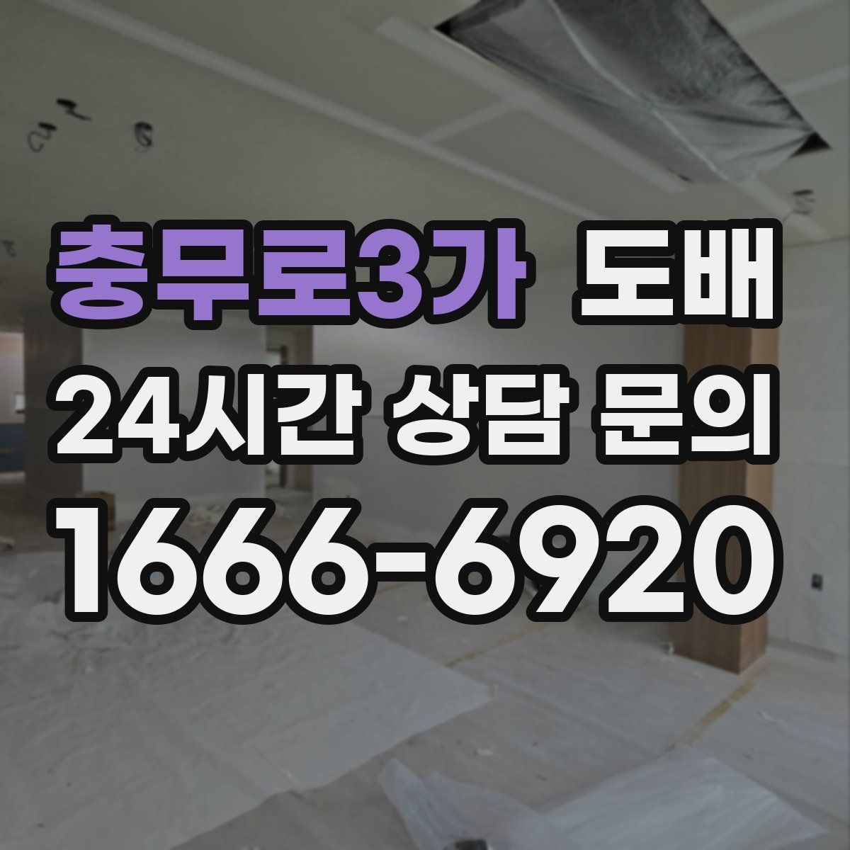 충무로3가 도배