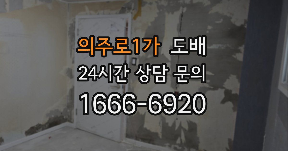 의주로1가 도배