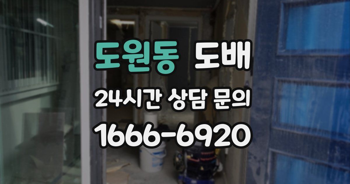 도원동 도배