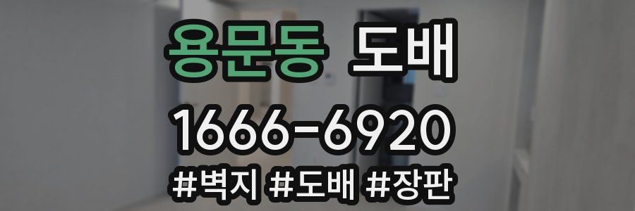 용문동 도배