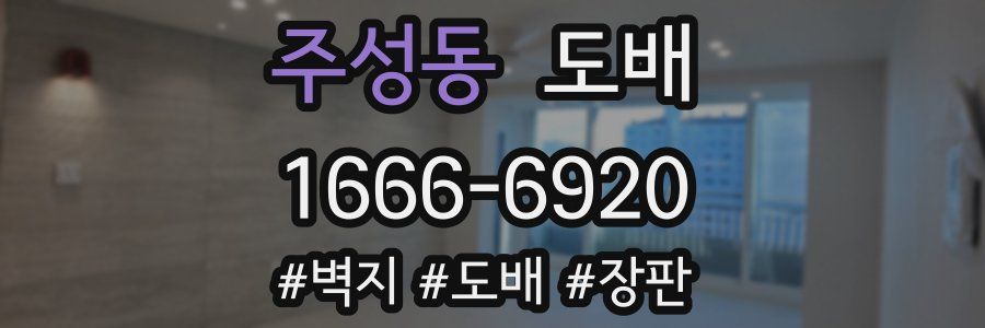 주성동 도배