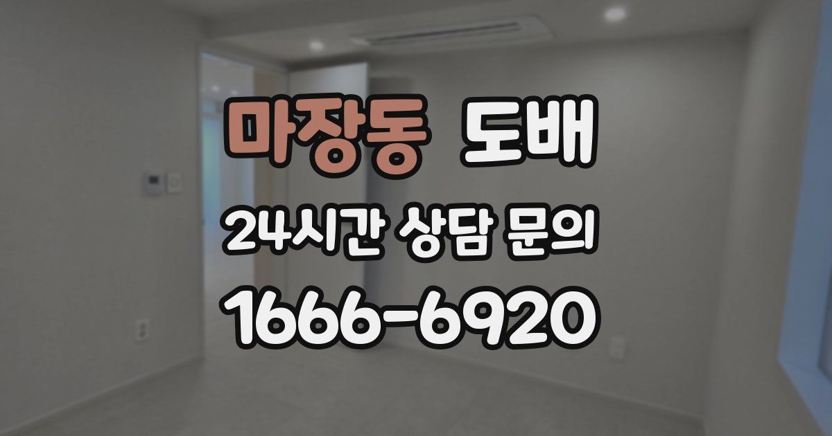 마장동 도배