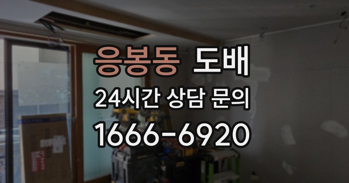응봉동 도배
