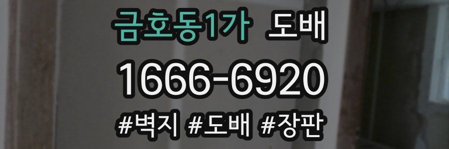 금호동1가 도배