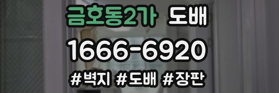 금호동2가 도배