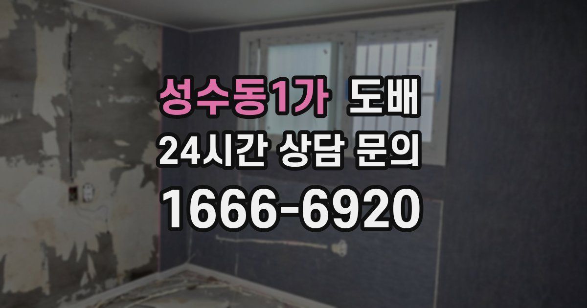 성수동1가 도배
