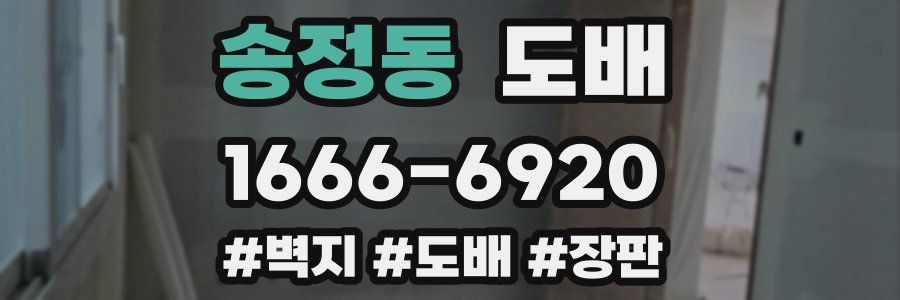 송정동 도배