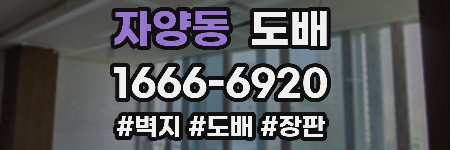 자양동 도배