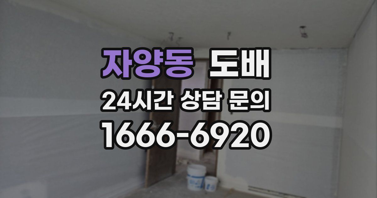 자양동 도배