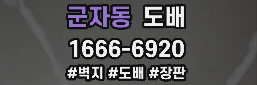 군자동 도배