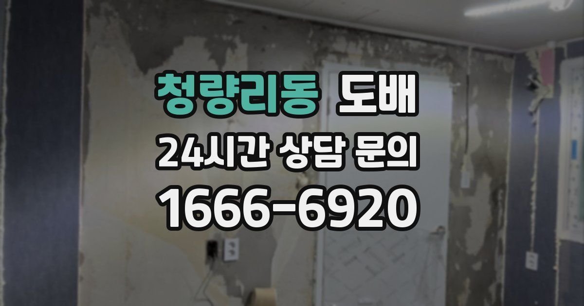 청량리동 도배