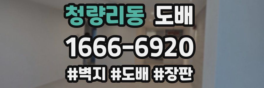 청량리동 도배