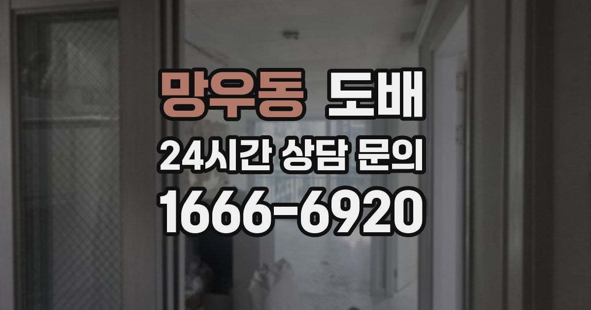 망우동 도배