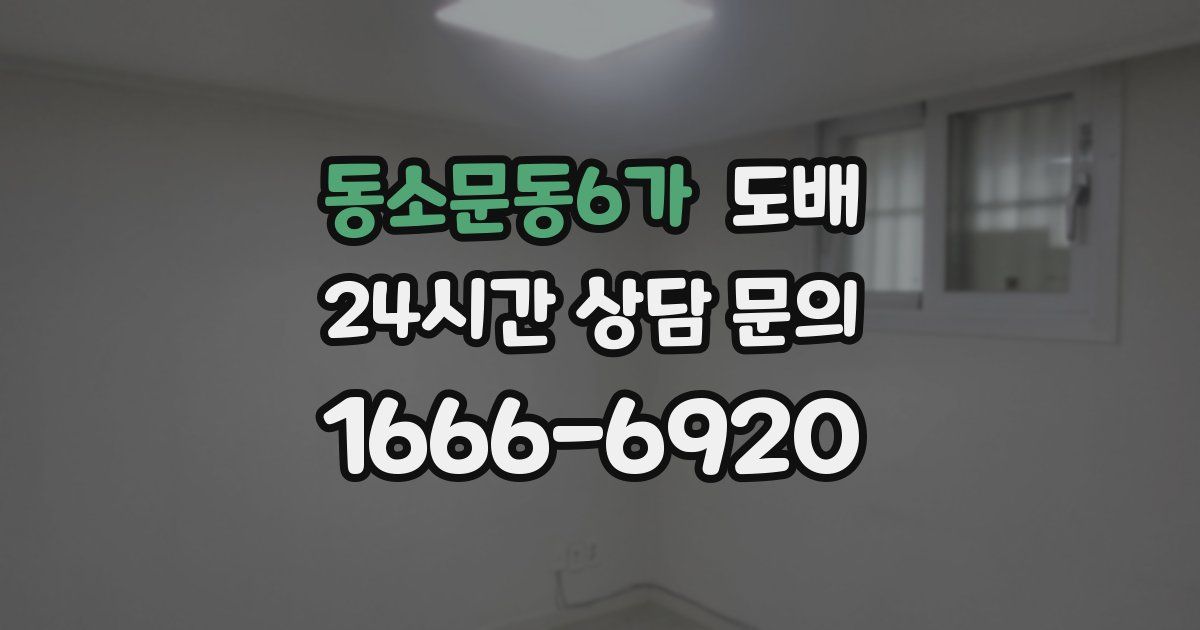 동소문동6가 도배