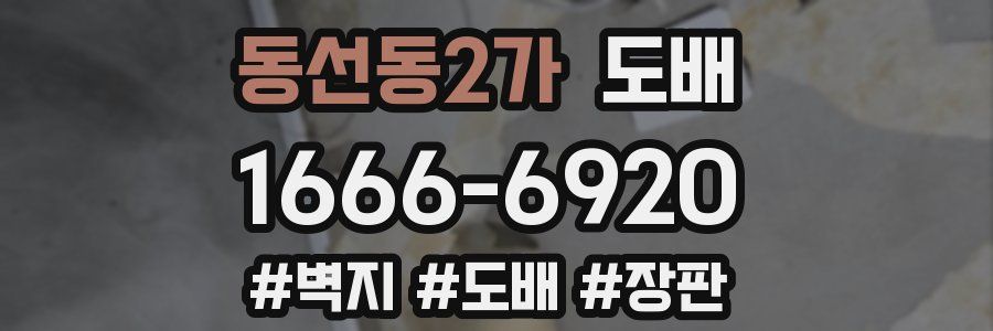 동선동2가 도배
