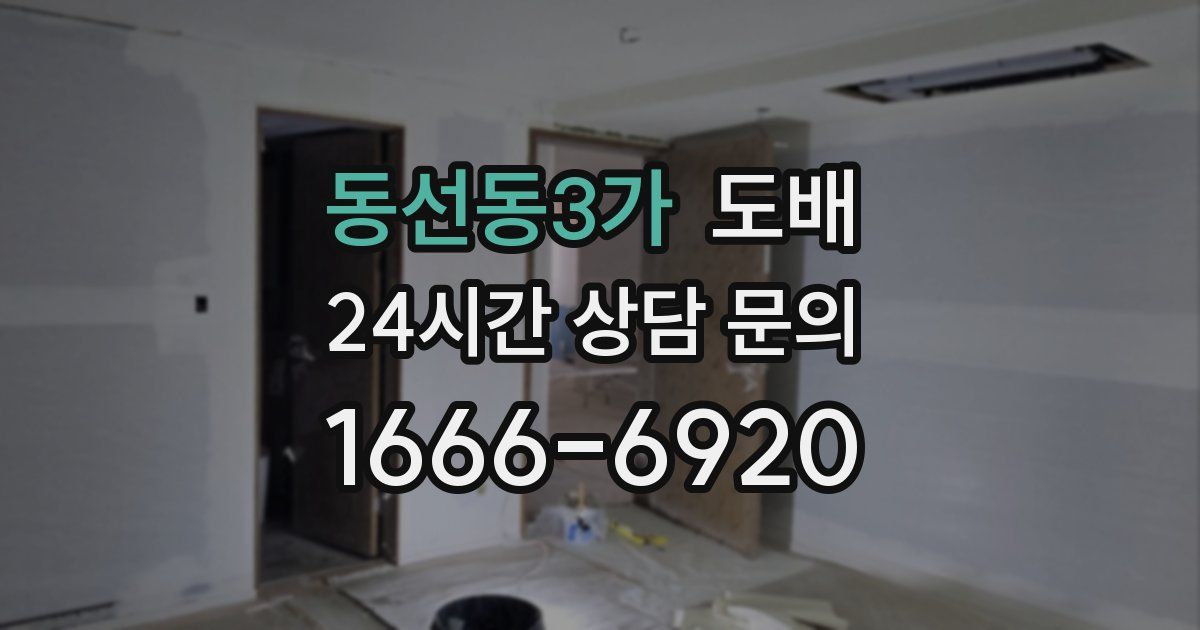 동선동3가 도배