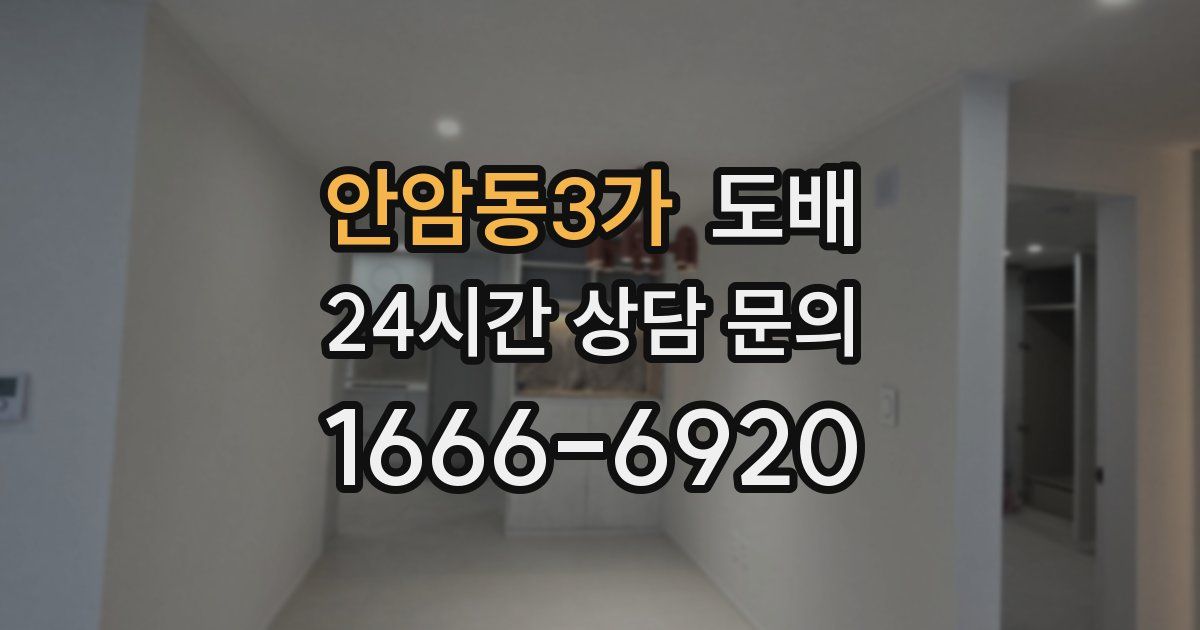 안암동3가 도배