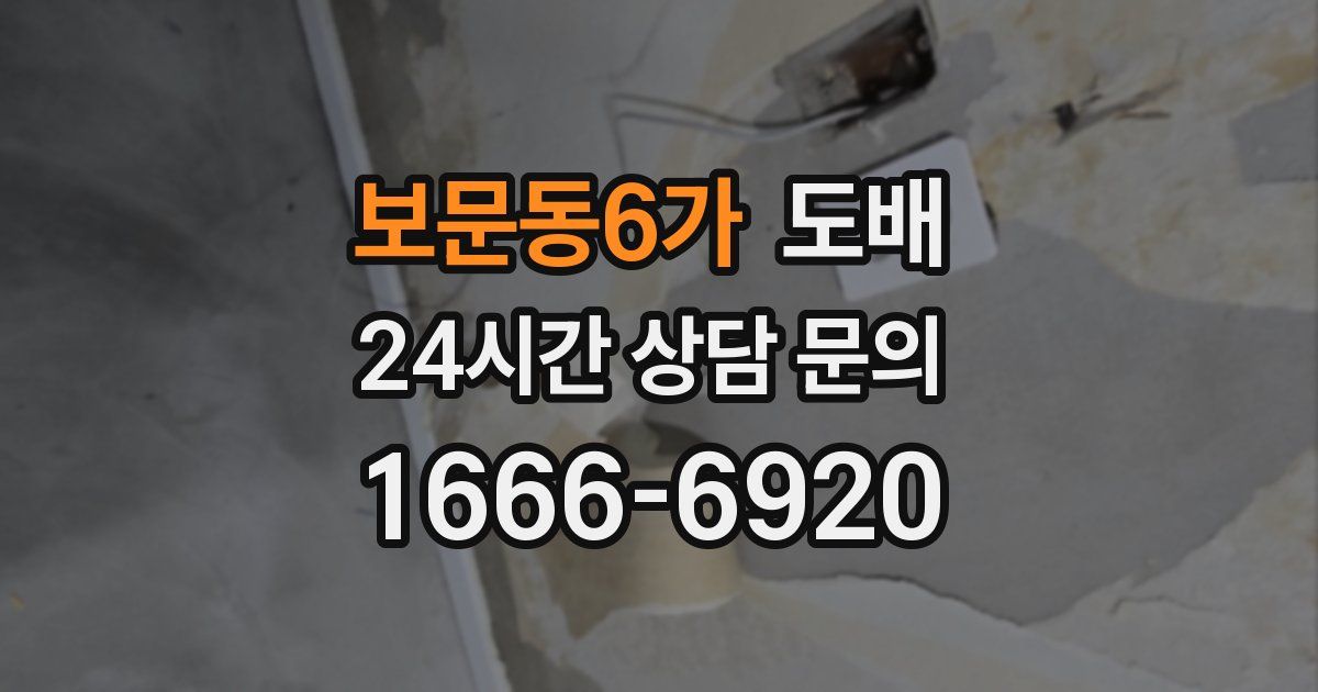 보문동6가 도배