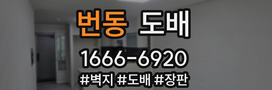 번동 도배