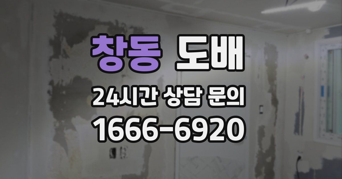 창동 도배