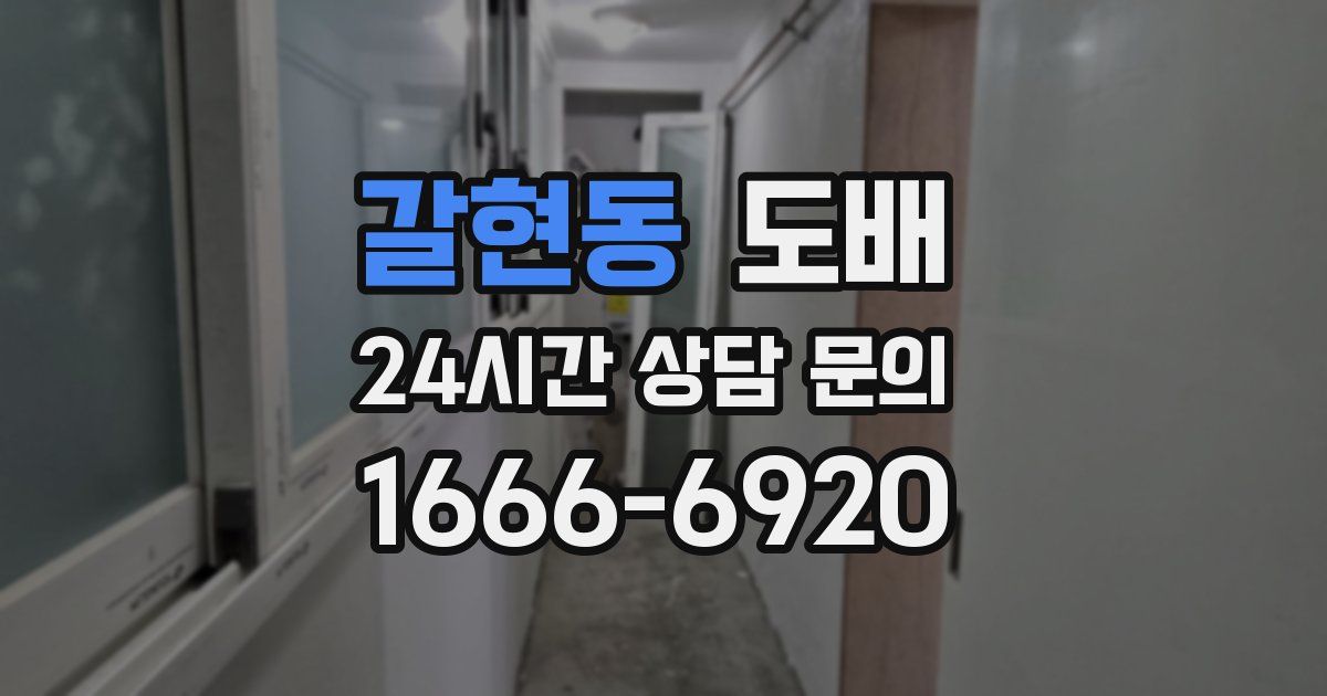 갈현동 도배