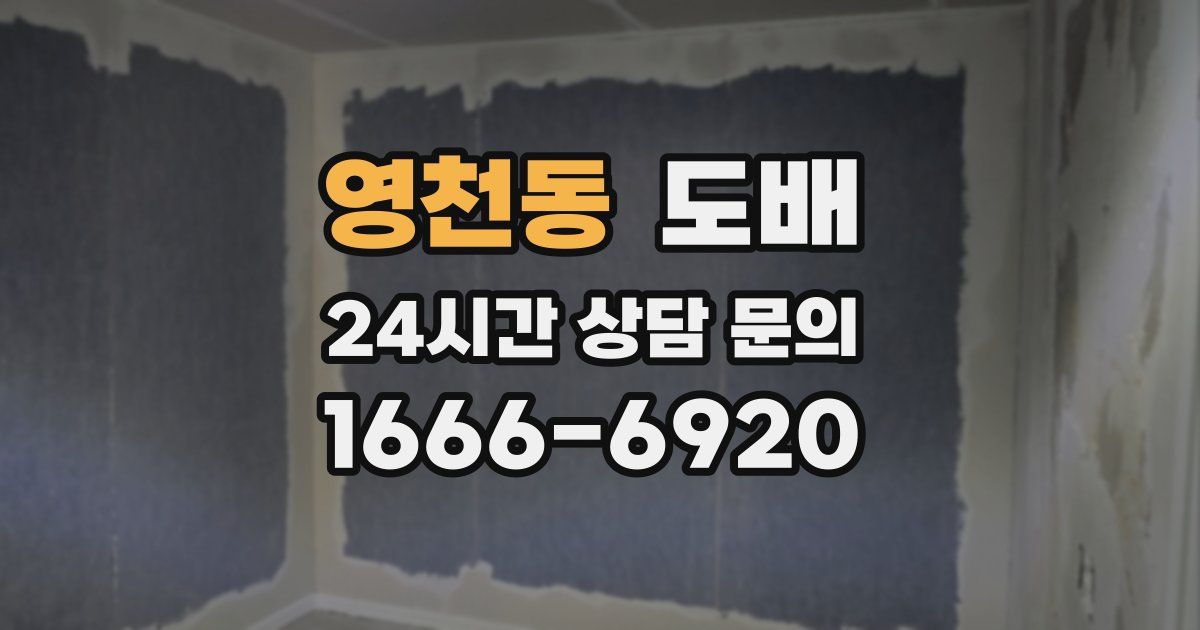 영천동 도배