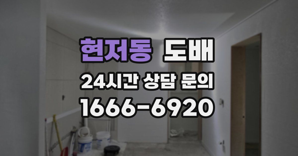 현저동 도배