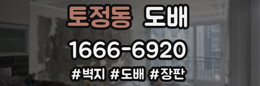 토정동 도배