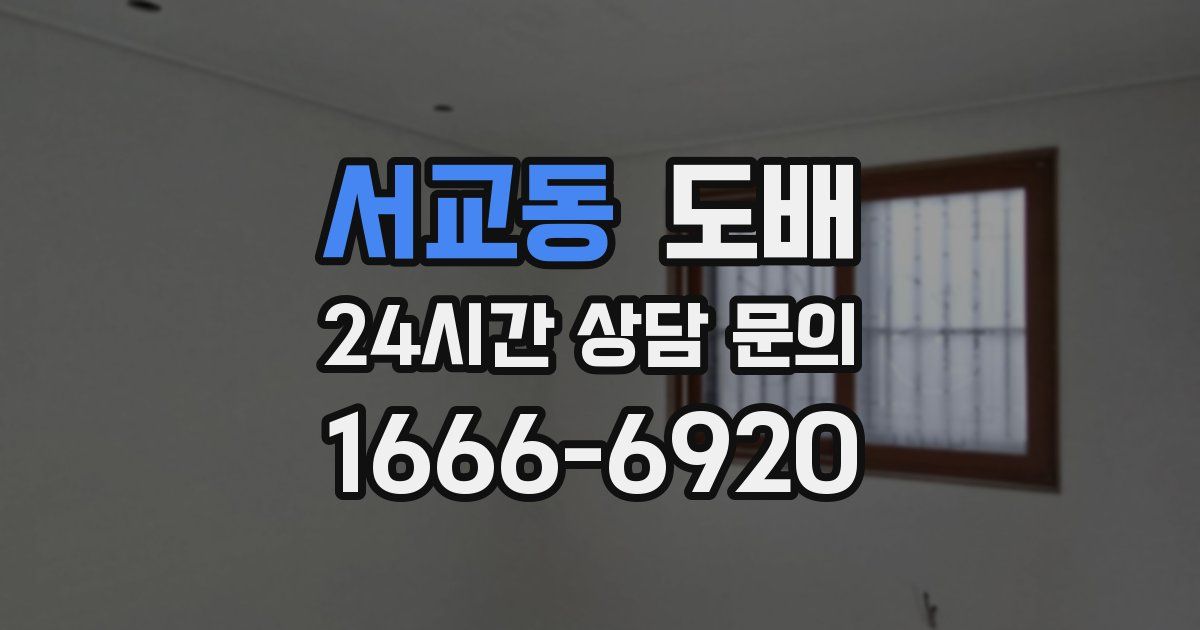 서교동 도배