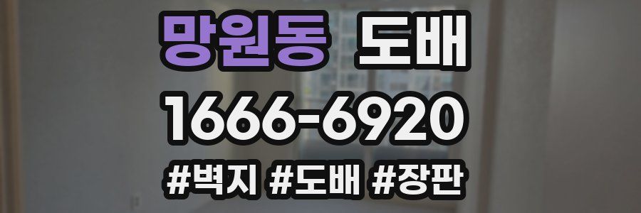 망원동 도배