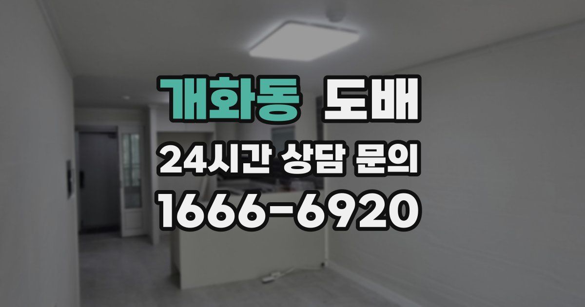 개화동 도배