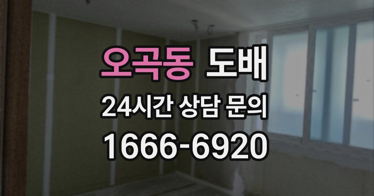 오곡동 도배