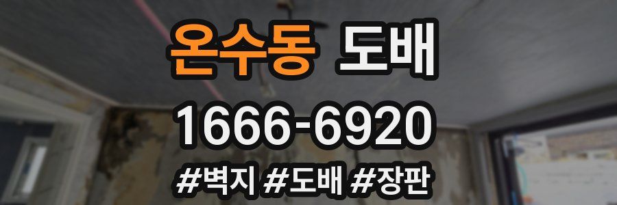 온수동 도배