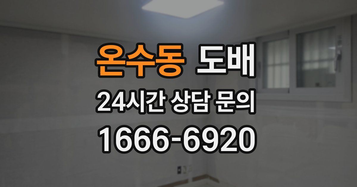 온수동 도배