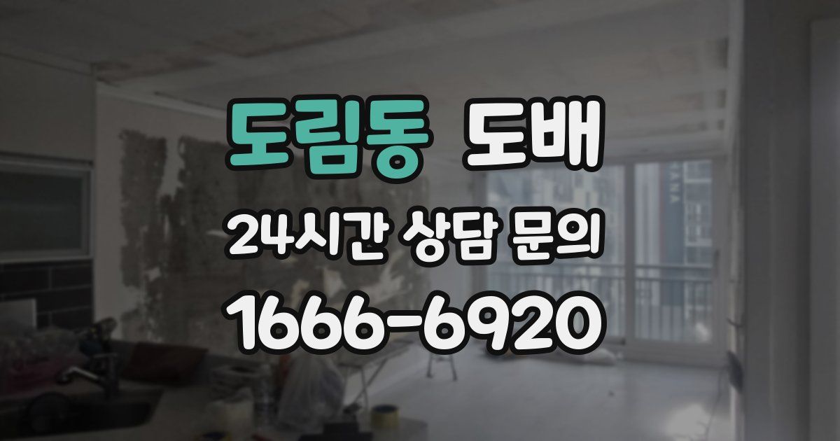도림동 도배