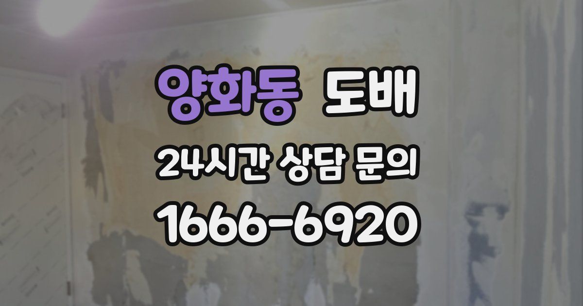 양화동 도배