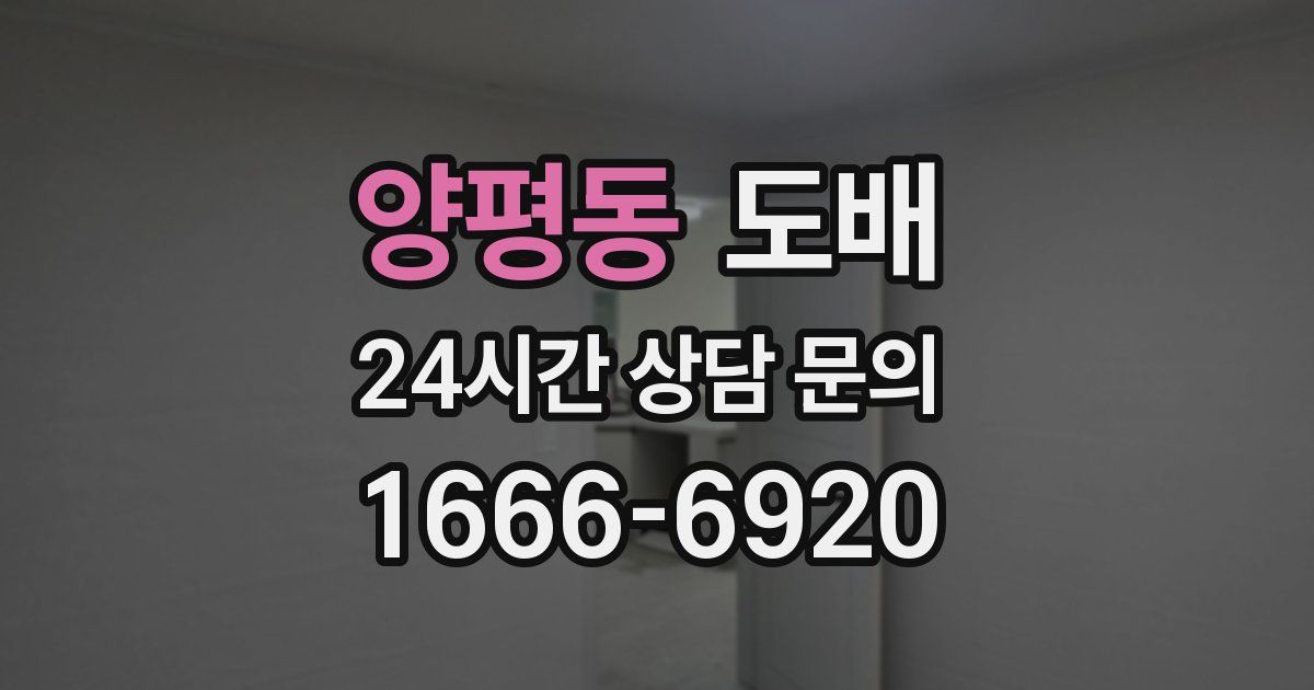 양평동 도배