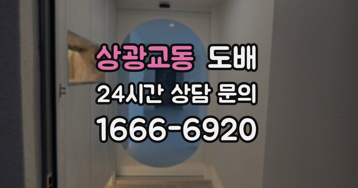 상광교동 도배