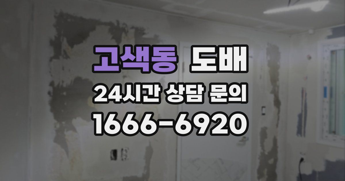 고색동 도배