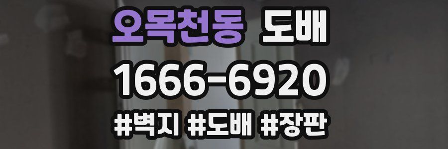 오목천동 도배