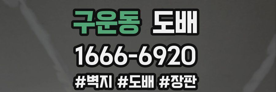 구운동 도배