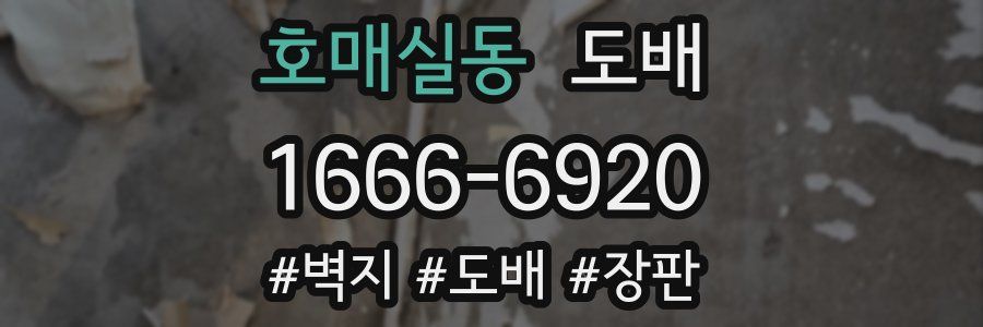 호매실동 도배
