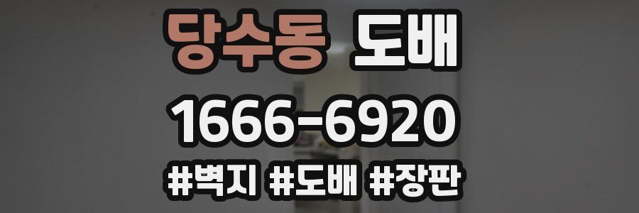 당수동 도배