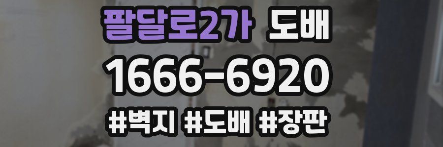 팔달로2가 도배